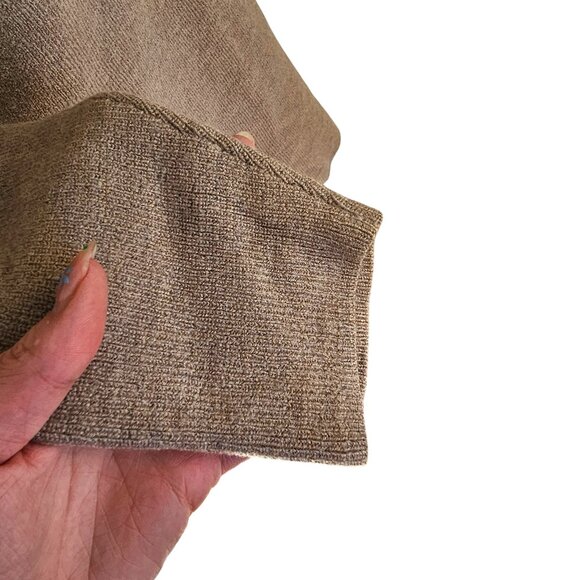 Babaton Aritzia Light Brown Tan Sweater w/ Mock Neck Sz 2 - Picture 3 of 9